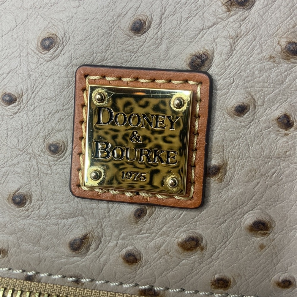Dooney & Bourke Ostrich Domed Zip Satchel - Picture 11 of 11